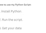 build a custom python script for SEO and data analysis